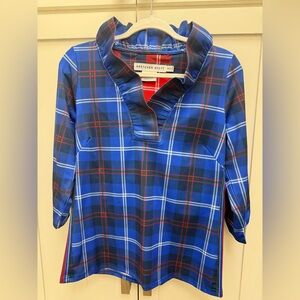 Gretchen Scott Designs Blue Plaid Shirt